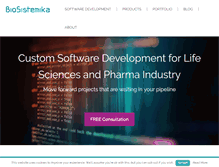Tablet Screenshot of biosistemika.com